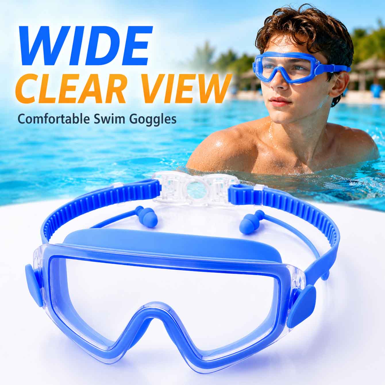 1PC Swim Goggles Snorkel Divin - Anti Pollution Mask review and price