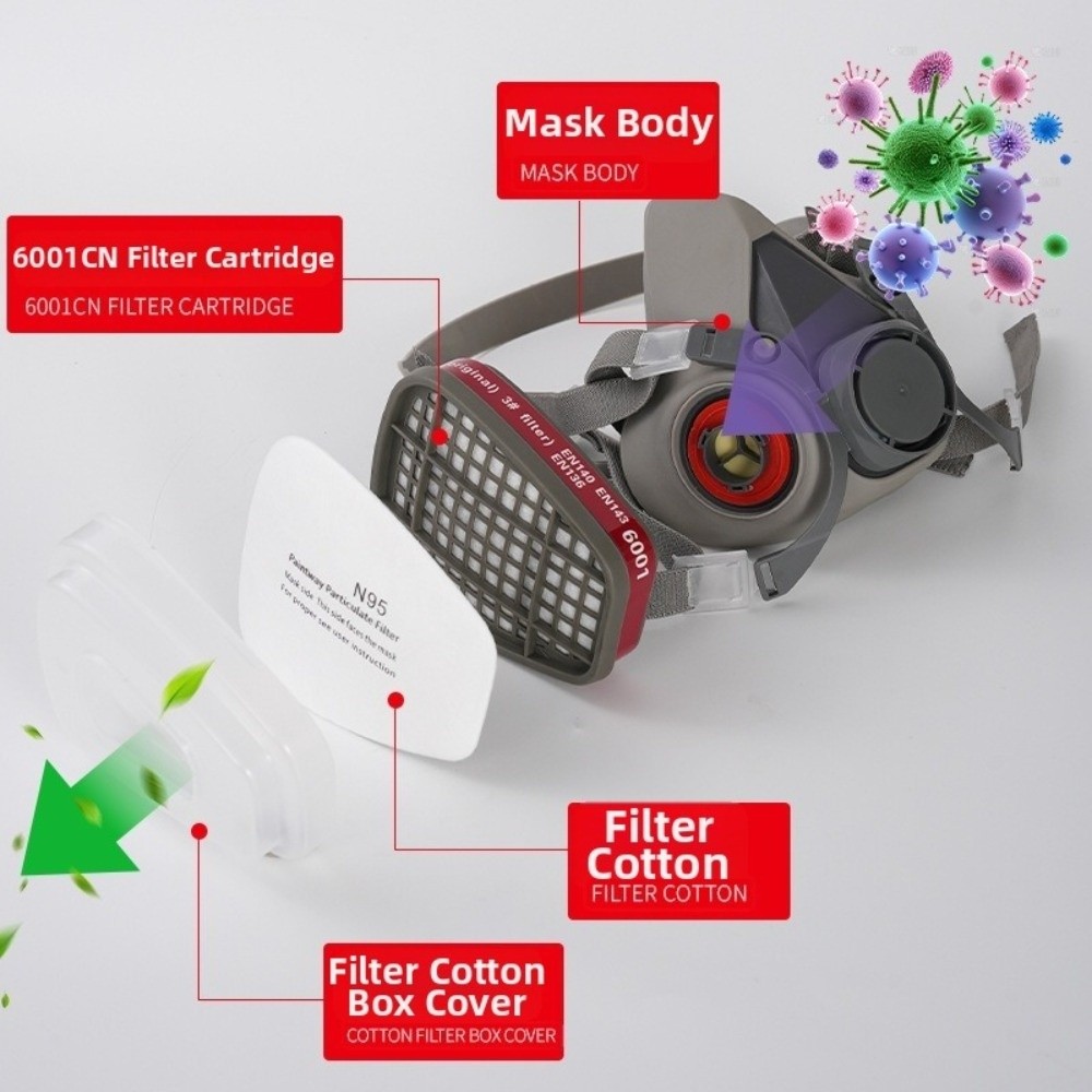 Reusable ‌Half-face Profession - Respirator Half Face review and price
