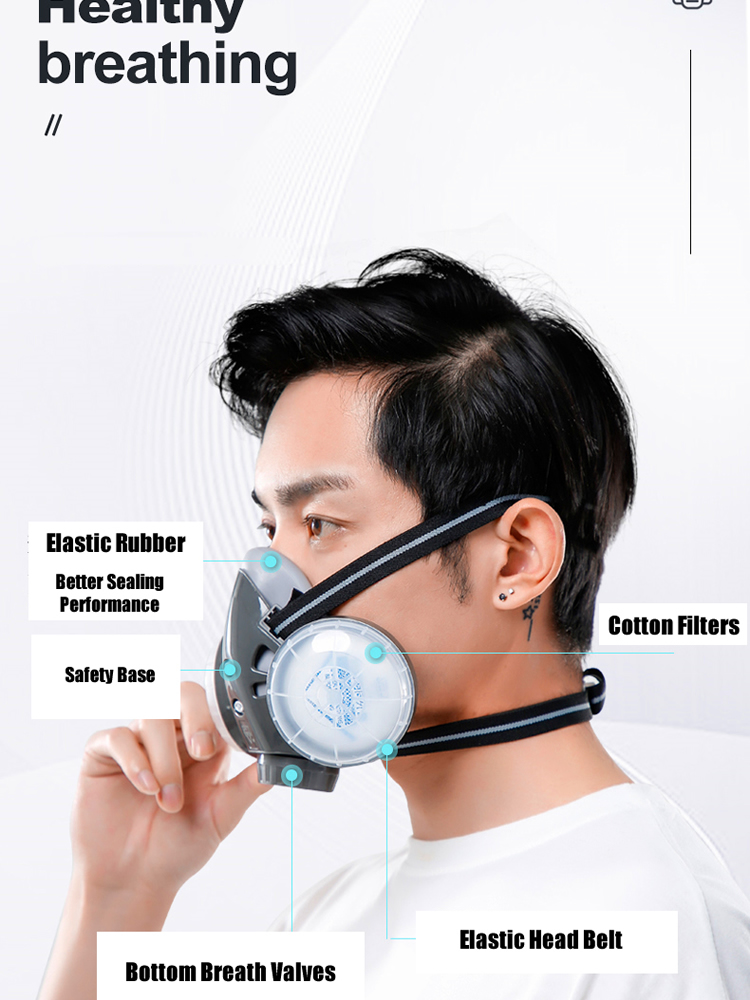 Half Face Dust Mask Dual Filte - Respirator Half Face review and price
