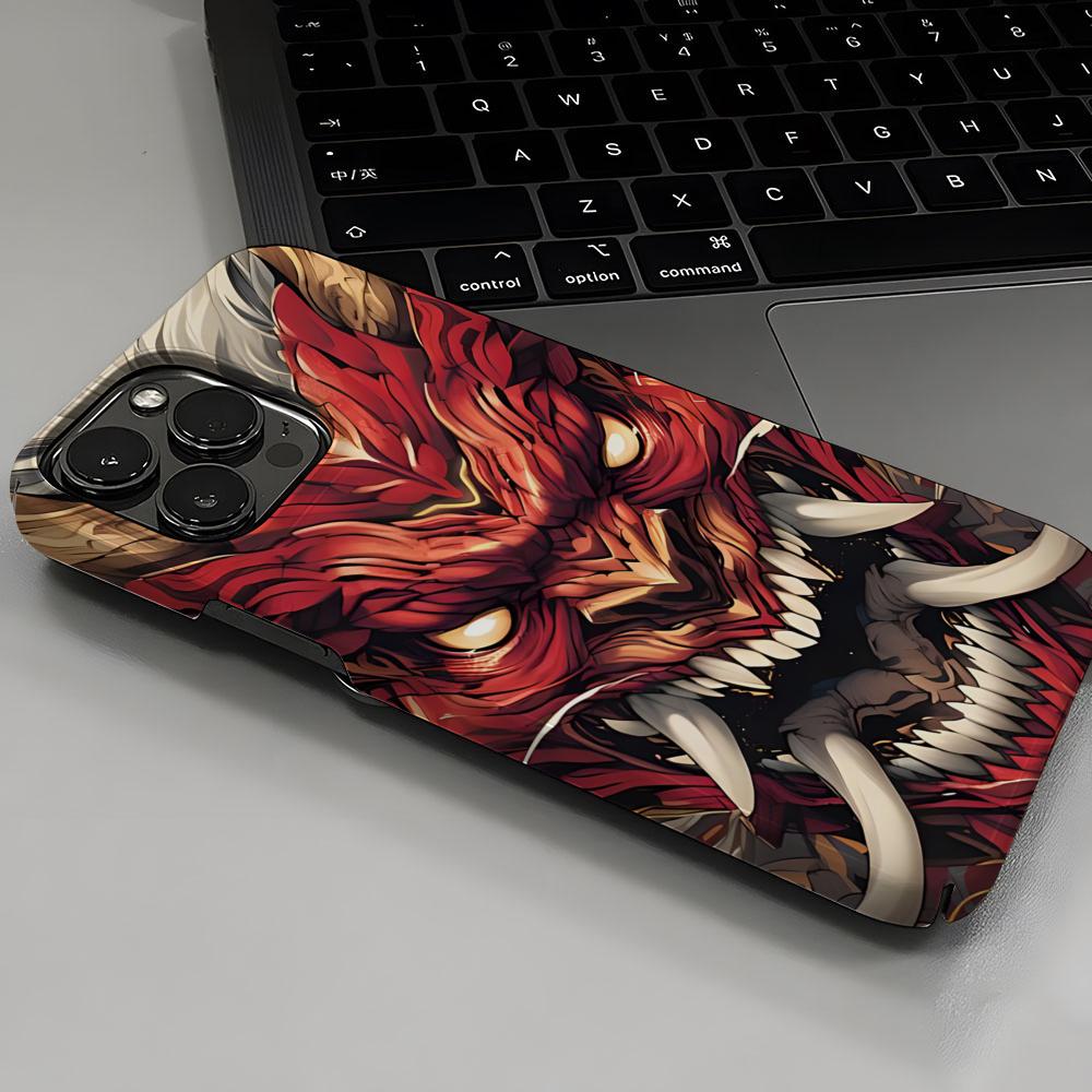 Japanese Samurai Oni Mask Phon - Mask Case Hard Shell review and price