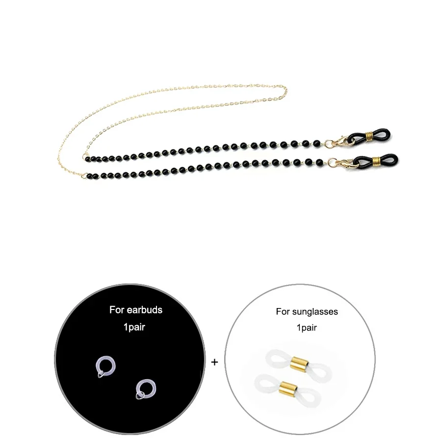 Crystal Beaded Chain for Mask  - Mask Chain Holder review and price