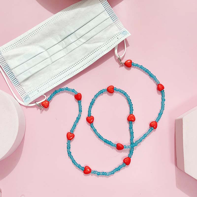 Trendy Peach Heart Anti Slip R - Mask Chain Holder review and price